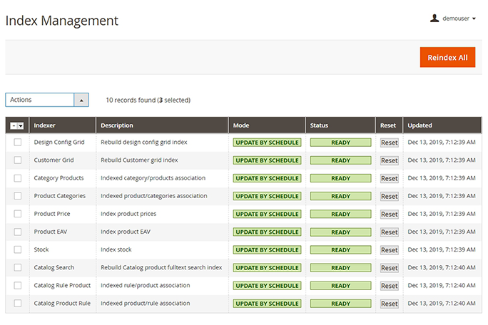 Reindex Magento 2